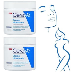 Kit Creme Hidratante Cerave Pele Seca Semperfume 454Gr Corpo