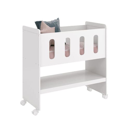 imagem-Mini Berço 3 em 1 Zain/Moisés Branco Fosco - Reller