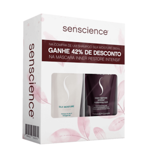 Senscience Kit Silk Moisture Inner Restore Máscara 150ml + Shampoo 280ml