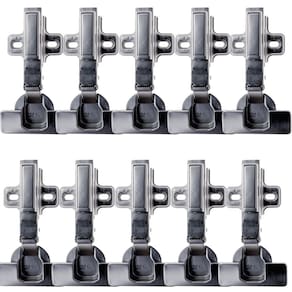 Kit 10 Dobradiça Para Moveis 105º Reta Click Slow Capa Fgv
