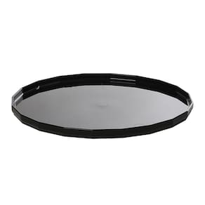 Bandeja Elegance Redonda Aro 30 Preta em Polipropileno Linha Tropical VEM
