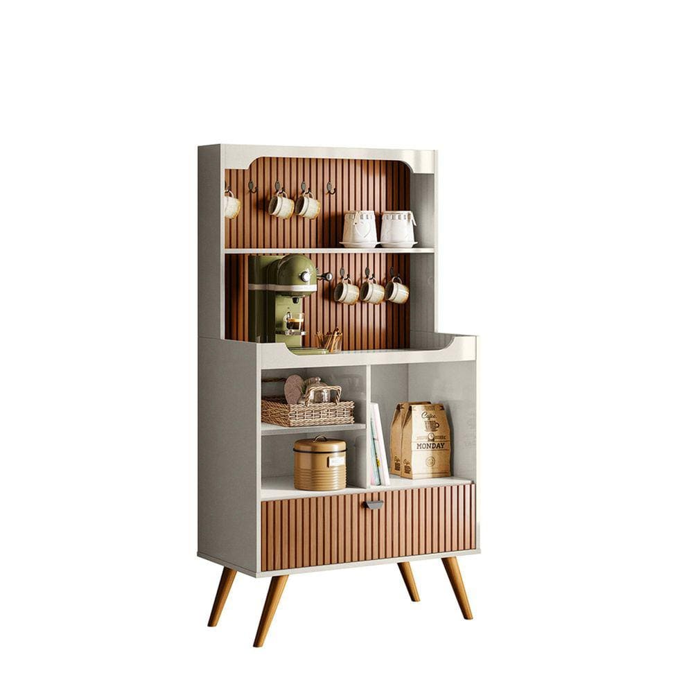Cantinho do Café Rubi Off White com Tauari Ripado - Lukalian