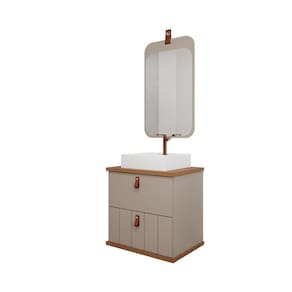 Gabinete de Banheiro Milano 60 com Espelho Monet Cappuccino/Freijo - MGM