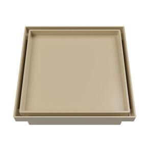 Ralo Oculto Quadrado 10x10cm  Astra Bege
