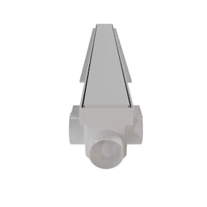 Ralo Linear com Tampa Cega 70 cm Astra Branco