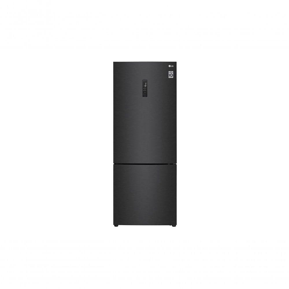 Geladeira LG Inverter Bottom Freezer 451L Black GC-B569NQL2 220V