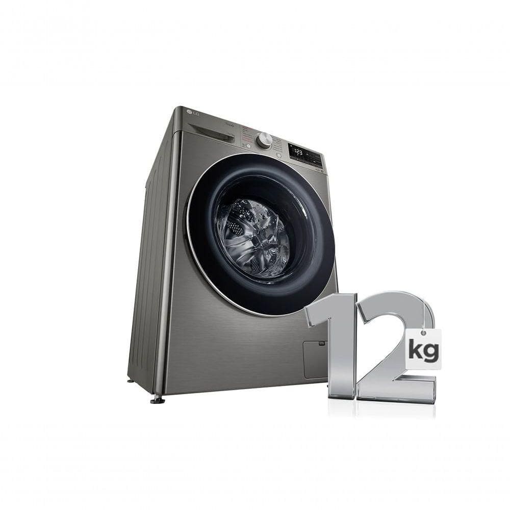 Lava e Seca Smart LG VC4 12kg Inox Look Com Inteligência Artificial AIDD CV5012PC4110v