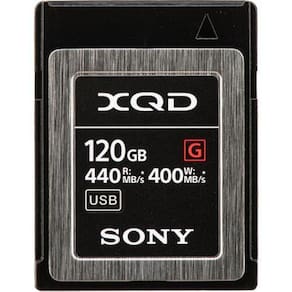 Cartão De Memória Sony Xqd 120Gb Série G Qd-G120F/J
