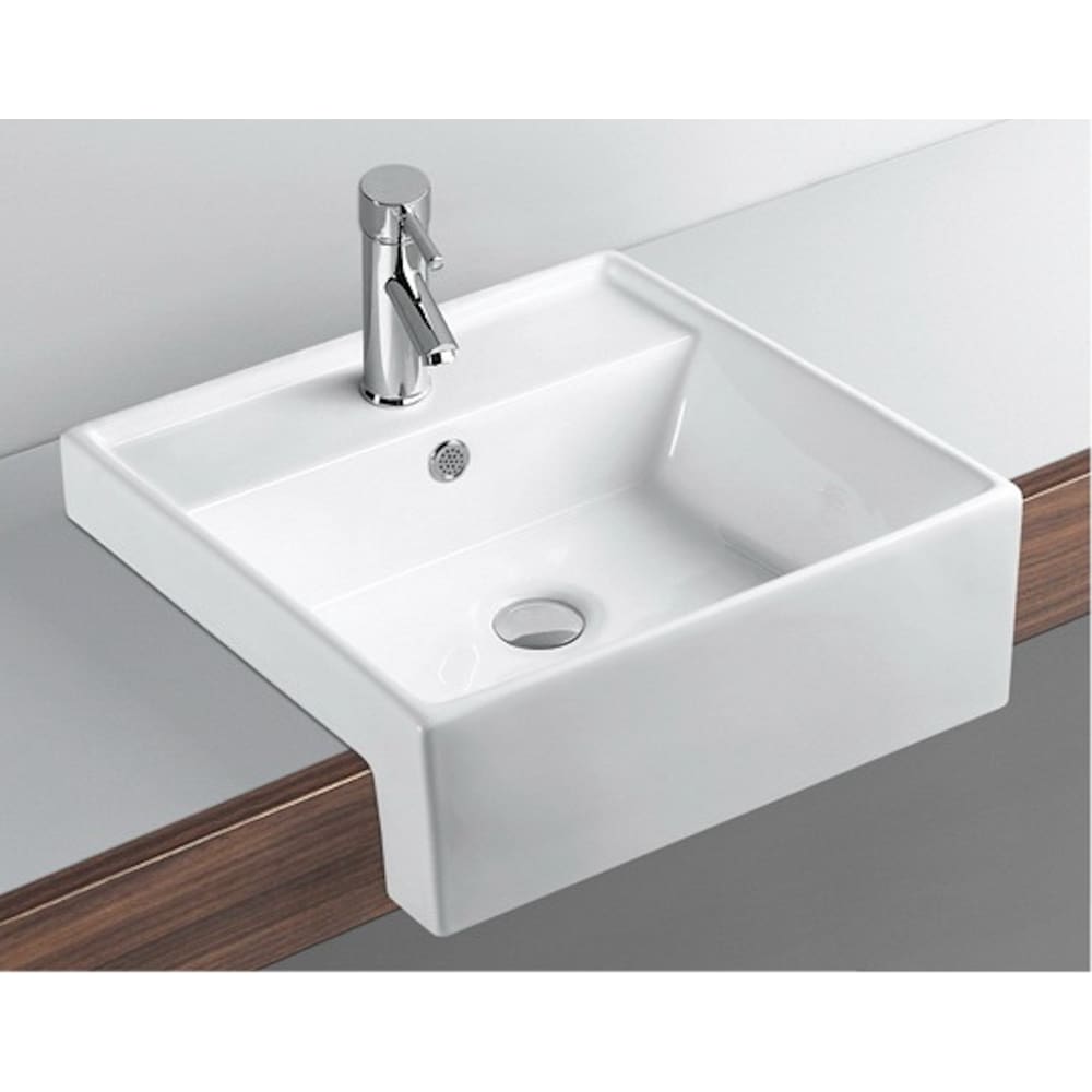 Cuba semiencaixe quadrada Louça Apoio Stella Branco PEX