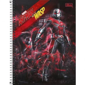 Caderno Capa Dura Universitário 10 Matérias 160 Folhas Ant-Man and the Wasp Homem Formiga e a Vespa Tilibra