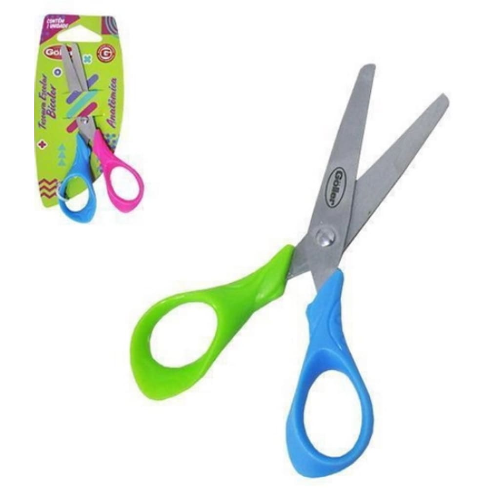 Tesoura Escolar Bicolor- Goller