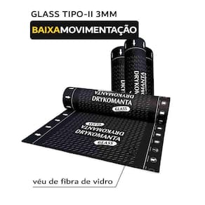 Manta Asfáltica Drykomanta Glass Tipo II B 3MM Preto