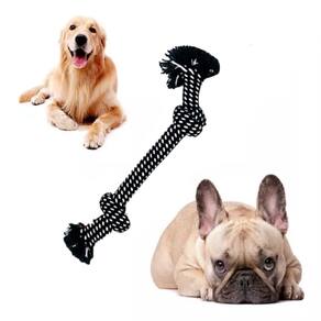 Brinquedo Mordedor Rope Nó Para Cães Chalesco Corda Trançada