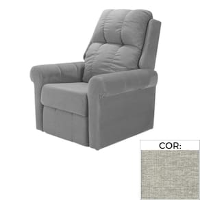 Poltrona Reclinável MH-1216 Herval Estofada sem Massageador Cinza B