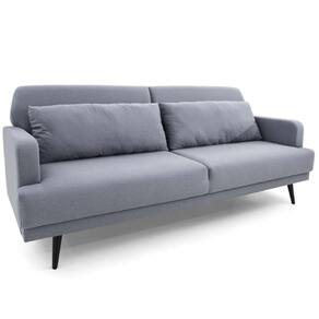 Sofá-cama 3 Lugares MH-1605 Herval com USB Linho Cinza Escuro C1