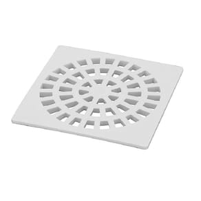 Grelha Plastica Quadrada 10Cm Branca Krona Pct 0936
