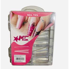 Tips Vamp Stiletto Transparente Unha Postiça De Gato 100Un