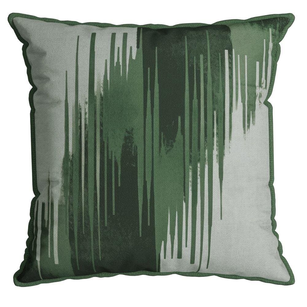 Capa Velveteen 793 com Cordone 43 Cm X 43 Cm Verde / Branca