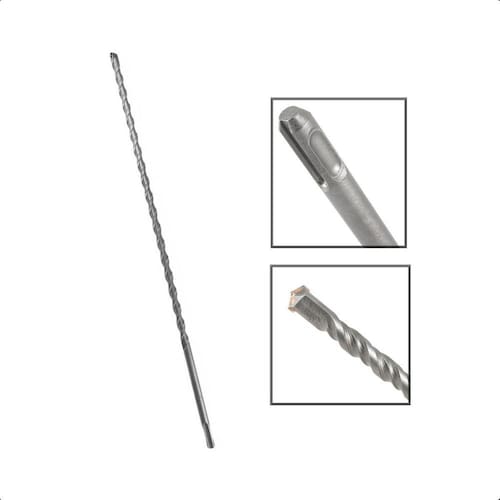 imagem-Broca Sds Plus 10X260 Mm Aço Carbono Tungstênio Martelete