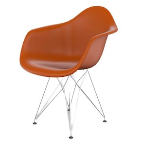 Cadeira para Sala de Jantar Arm Eiffel Tangerina