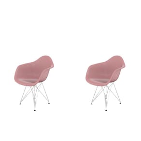 Cadeira para Sala de Jantar Arm Eiffel Rosa
