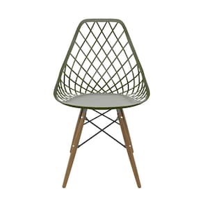 Cadeira para Sala de Jantar Kayla Dsw Verde Militar