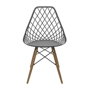 Cadeira para Sala de Jantar Kayla Dsw Cinza Brasão
