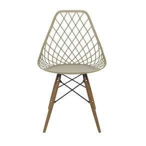 Cadeira para Sala de Jantar Kayla Dsw Cinza