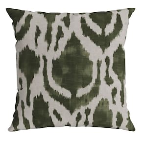Capa Veludo Luxor 307 43 Cm X 43 Cm Verde / Branca