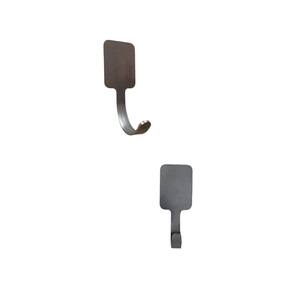 Pendurador Tipo Gancho Click 1 Ponta 2 Inox Dupla Face Inox