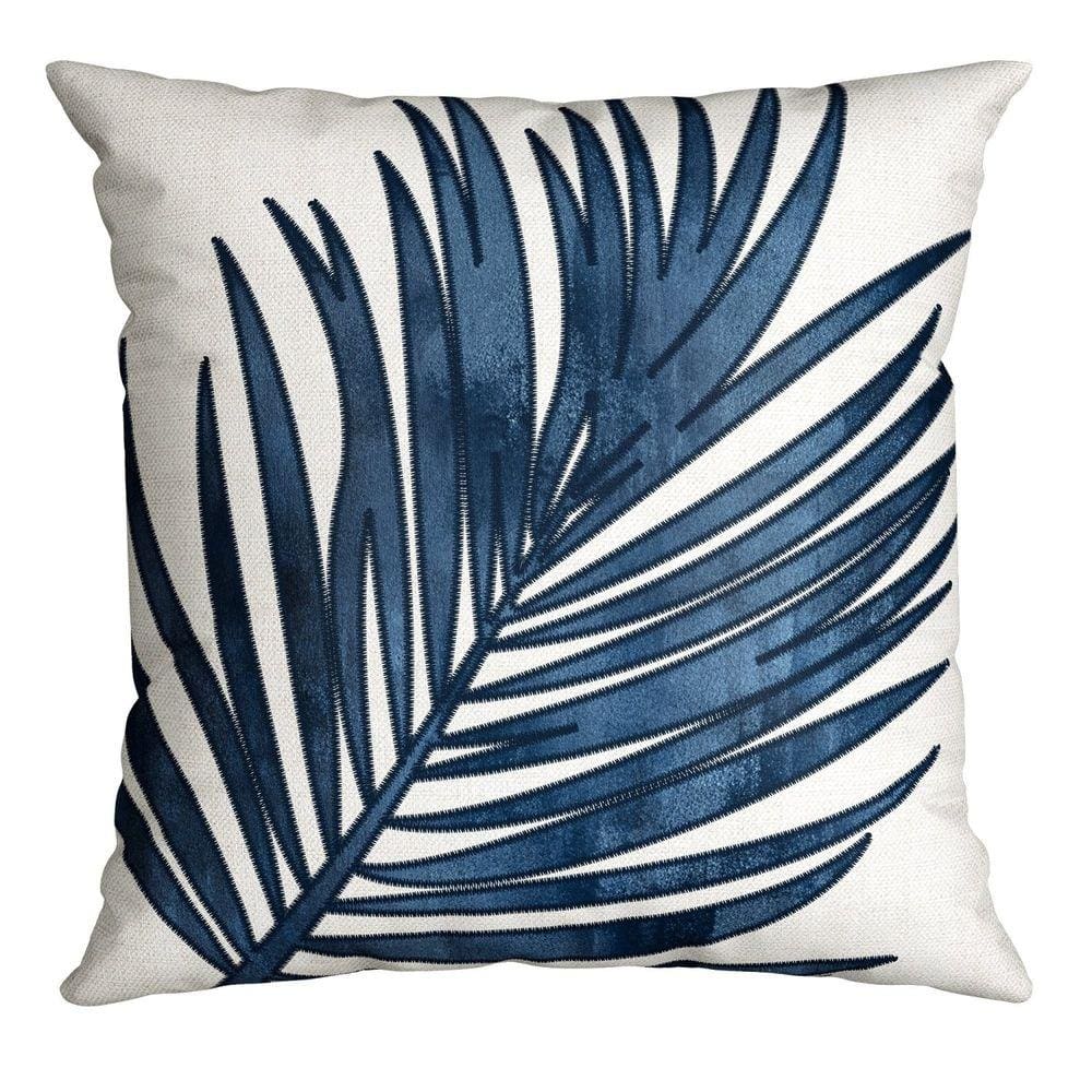 Capa de Almofada Silk Home 609 43 Cm X 43 Cm Azul / Branca