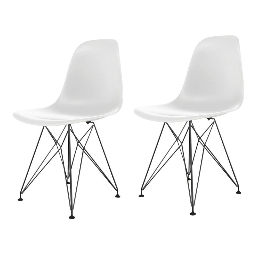 Cadeira para Sala de Jantar Eames Pp Eiffel Branco
