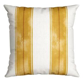 Capa de Almofada Silk Home 621 43 Cm X 43 Cm Mostarda / Branca