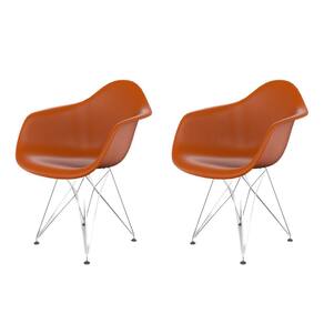 Cadeira para Sala de Jantar Arm Eiffel Tangerina