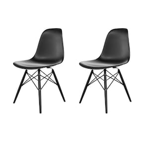 Cadeira para Sala de Jantar Eames Pp Dsw Inj Preto