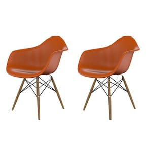 Cadeira para Sala de Jantar Arm Dsw Tangerina