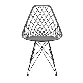 Cadeira para Sala de Jantar Kayla Eiffel Cinza Brasão