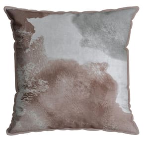 Capa Velveteen 798 com Cordone 43 Cm X 43 Cm Rose/Cinza