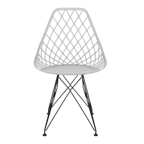 Cadeira para Sala de Jantar Kayla Eiffel Branco