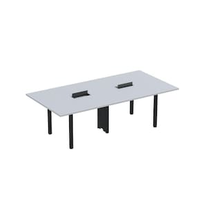 Mesa Reunião 320cm X 140cm Mrcpb3214 Cinza/Preto
