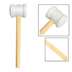 Martelo Borracha Policloreto Vinila Branco 80mm Azulejista