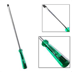 Chave de Fenda Transparente Verde 3/8 X 12 Imantada