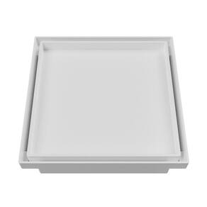 Ralo Oculto Quadrado 10x10cm  Astra Branco