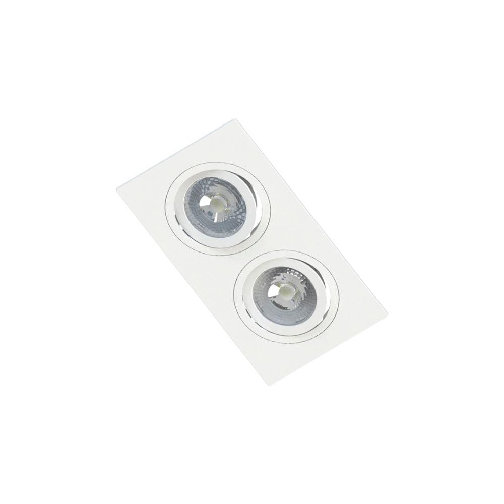 Spot de Embutir Plano Save Energy para 2 Lâmpadas Par 20 E27 Bivolt