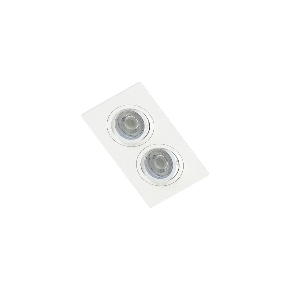 Spot de Embutir Plano Save Energy para 2 Lâmpadas MR16 GU10 Bivolt