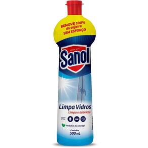 Limpador de Vidros Sanol Limpa Vidros Squeeze 500ml