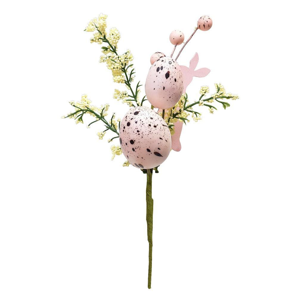 Pick Galho com Ovos para Decoração de Páscoa 23cm