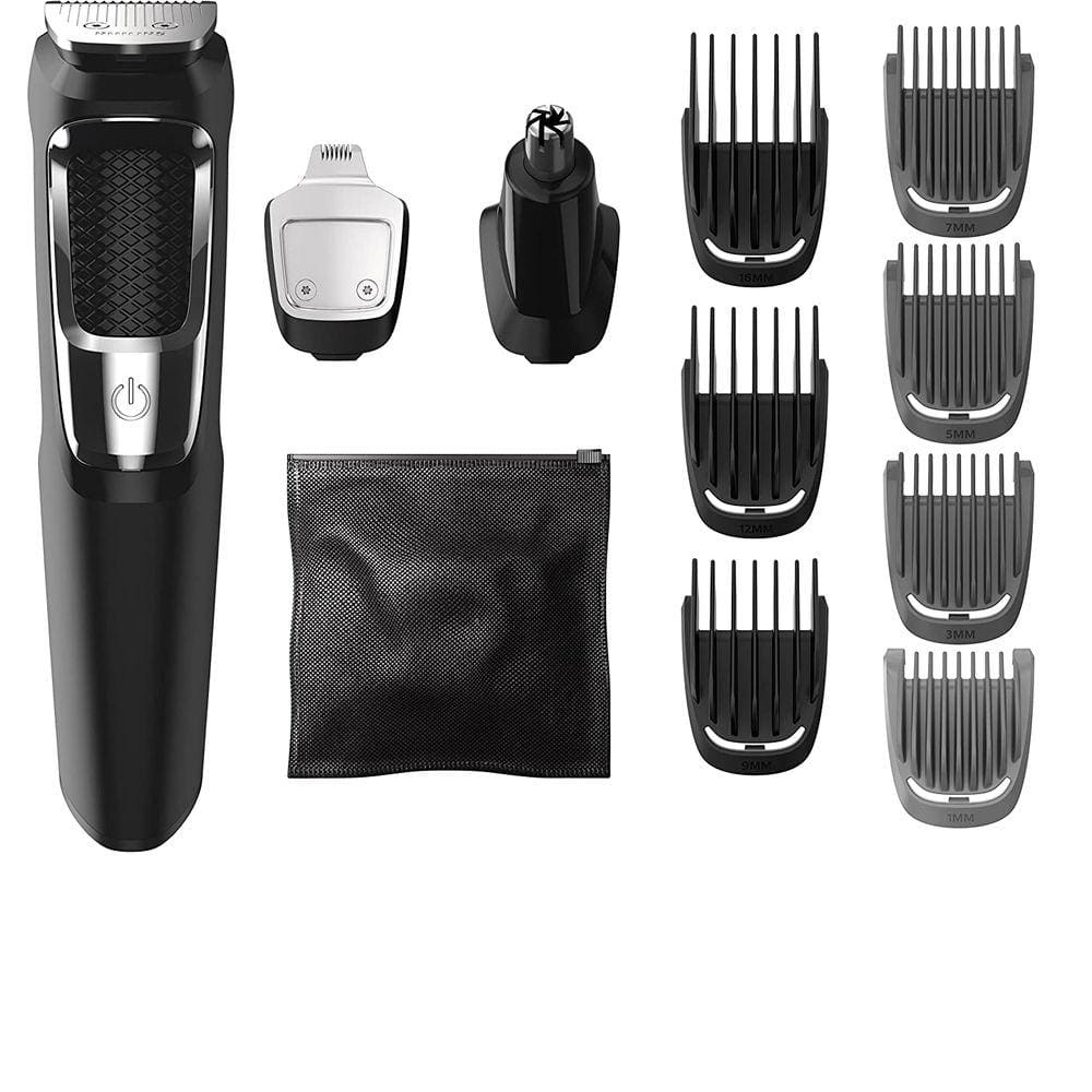 Aparador Philips Norelco Multigroom 3000 com 13 Acessórios