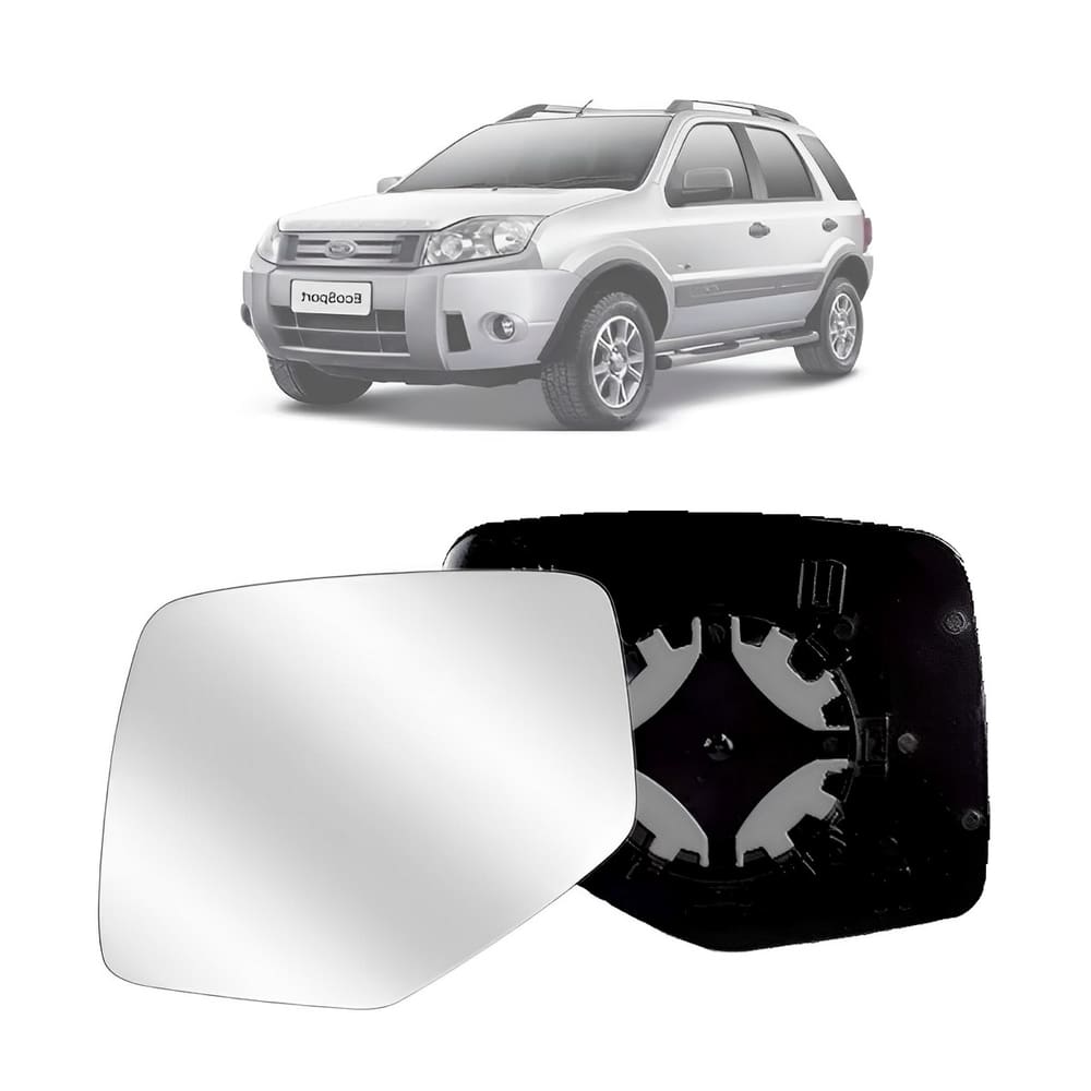 Lente Vidro Retrovisor ECOSPORT 2003 a 2012 Passageiro RFMM94