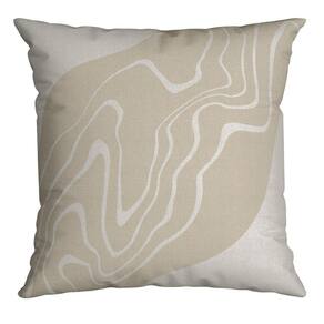 Capa Silk Home 604 43 Cm X 43 Cm Bege / Branca